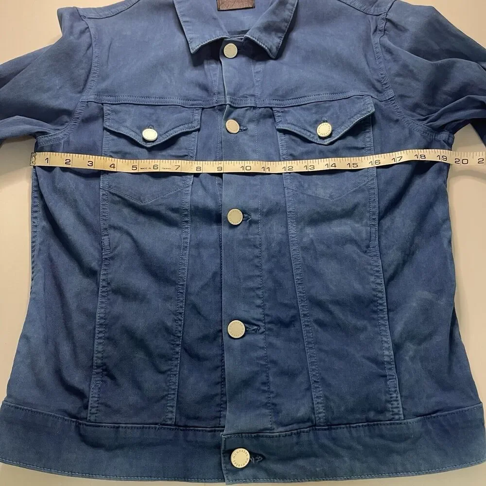 Monfrère Dean Denim Jean Jacket Women Size M Indigo‎ Blue Dipped Dye Unisex
